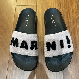 Marni Logo Pool Slides